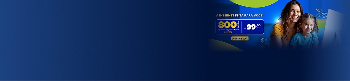 Imagem promocional da Aonet com destaque para internet fibra óptica